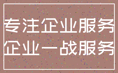 专注企业服务_企业一战服务