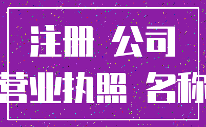 注册 公司_营业执照 名称