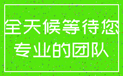全天候等待您_专业的团队