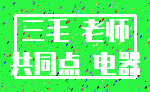 三毛 老师_共同点 电器