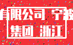有限公司 宁波_集团 浙江
