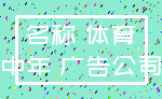 名称 体育_中年 广告公司