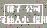 桃子 公司_字体大小 樱桃