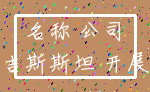 名称 公司_吉尔吉斯斯坦 开展业务