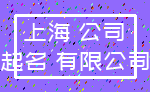 上海 公司_起名 有限公司