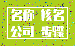 名称 核名_公司 步骤