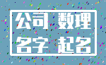 公司 数理_名字 起名