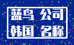 蓝鸟 公司_韩国 名称