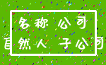 名称 公司_自然人 子公司