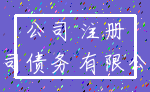 公司 注册_公司债务 有限公司