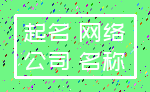 起名 网络_公司 名称