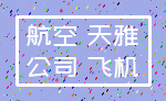 航空 天雅_公司 飞机