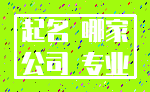 起名 哪家_公司 专业