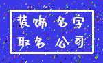 装饰 名字_取名 公司