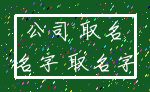 公司 取名_名字 取名字