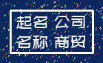 起名 公司_名称 商贸