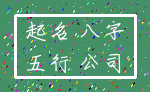 起名 八字_五行 公司