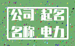 公司 起名_名称 电力
