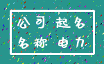 公司 起名_名称 电力