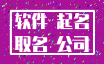 软件 起名_取名 公司