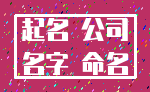 起名 公司_名字 命名