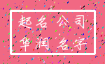 起名 公司_华润 名字