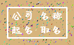 公司 名称_起名 取名