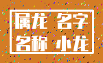 属龙 名字_名称 小龙
