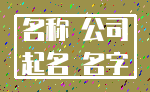 名称 公司_起名 名字