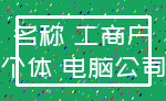 名称 工商户_个体 电脑公司