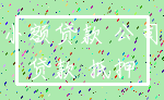 小额贷款 公司_贷款 抵押