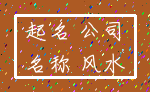 起名 公司_名称 风水