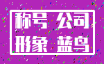 称号 公司_形象 蓝鸟