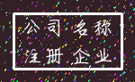 公司 名称_注册 企业