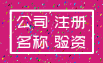 公司 注册_名称 验资