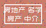 房地产 名字_房产 中介