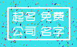 起名 免费_公司 名字