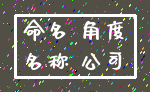命名 角度_名称 公司