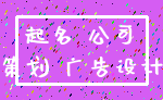 起名 公司_策划 广告设计
