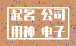 起名 公司_用神 电子