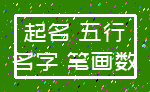 起名 五行_名字 笔画数