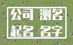 公司 测名_起名 名字