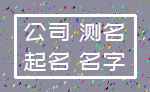 公司 测名_起名 名字
